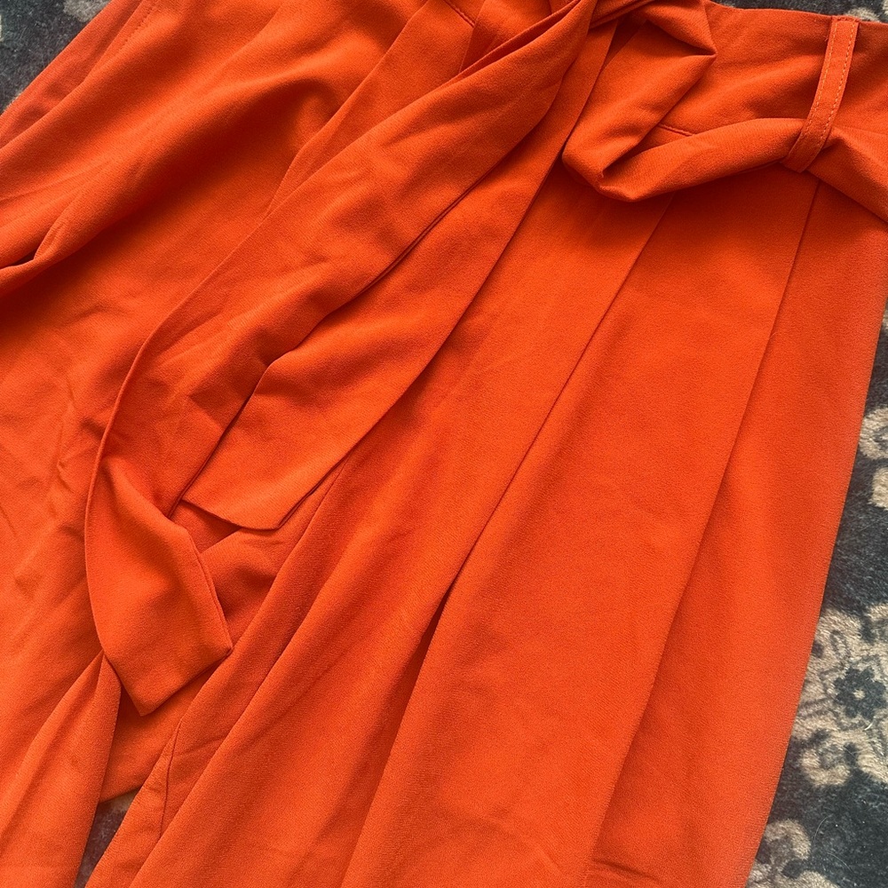 Stylish Orange Wrap Skirt